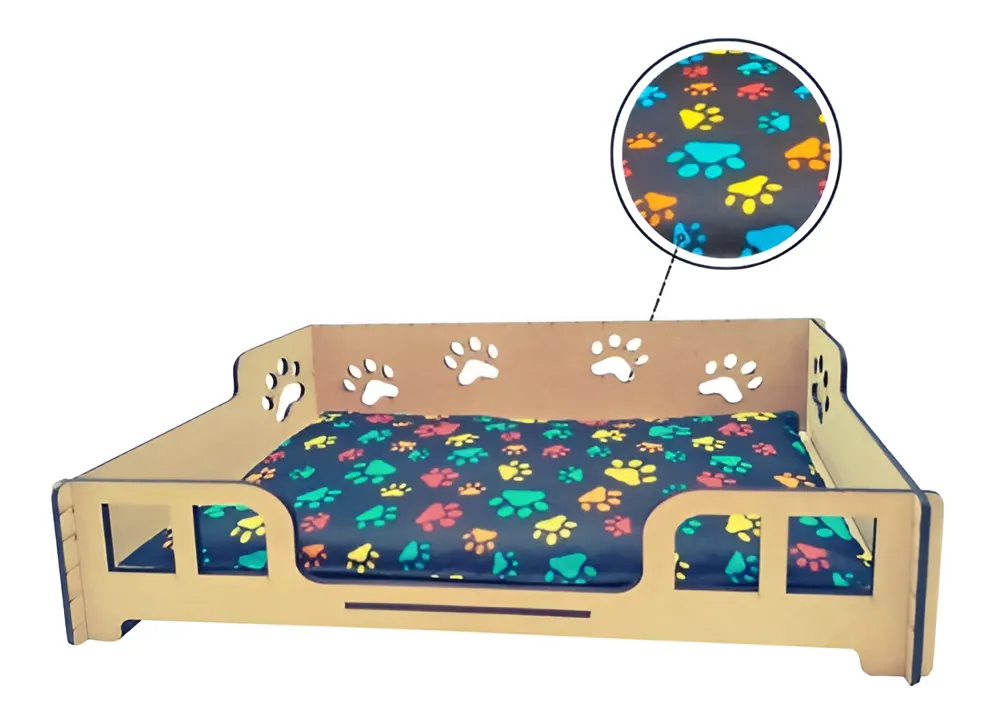 Cama Caminha Casa Pet Cachorro Gato + Almofada