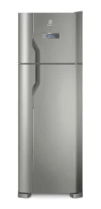 Geladeira Electrolux Frost Free 310L Duplex Cor Inox com freezer