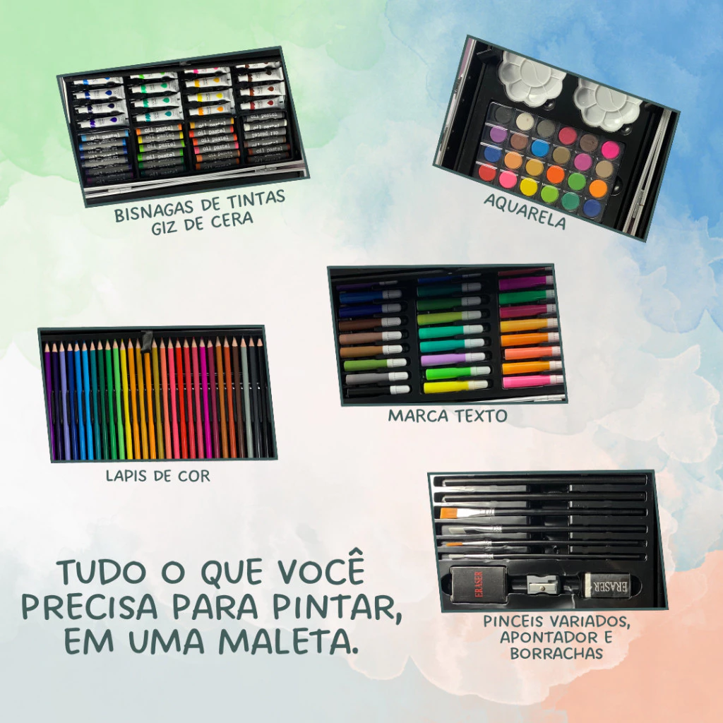 Maleta De Pintura Infantil Kit 2