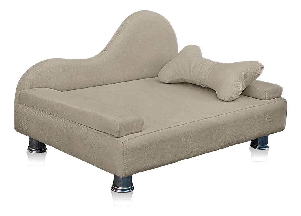 Mini Divã Pet Cães Gatos Orgânico Confortável Reforçado Sued