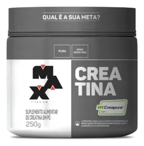 Suplemento em Pó Pote 250g Creatina Creapure Max Titanium