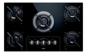 Cooktop 5 bocas a gás preto Cd075ae Consul