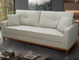 Sofá Living Malibu 1,50m Bege Bouclê - King House